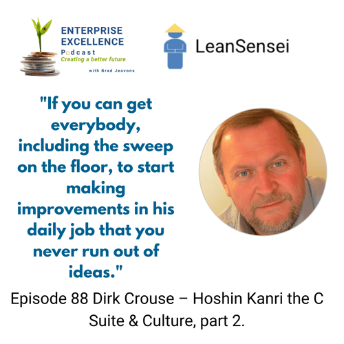 # 88 Dirk Crouse – Hoshin Kanri the C Suite & Culture, part 2.
