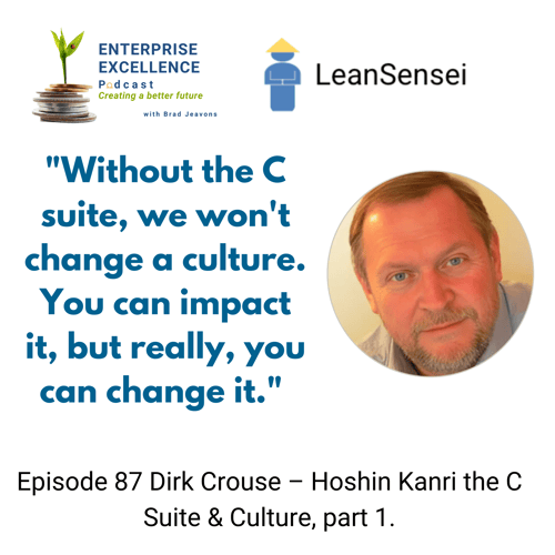# 87 Dirk Crouse – Hoshin Kanri the C Suite & Culture, part 1.