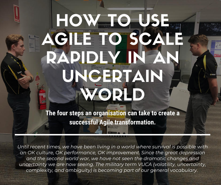 How to use Agile to scale rapidly in an uncertain world
