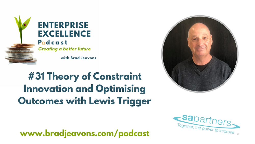 #31 Theory of Constraint Innovation and Optimising Outcomes with Lewis Trigger