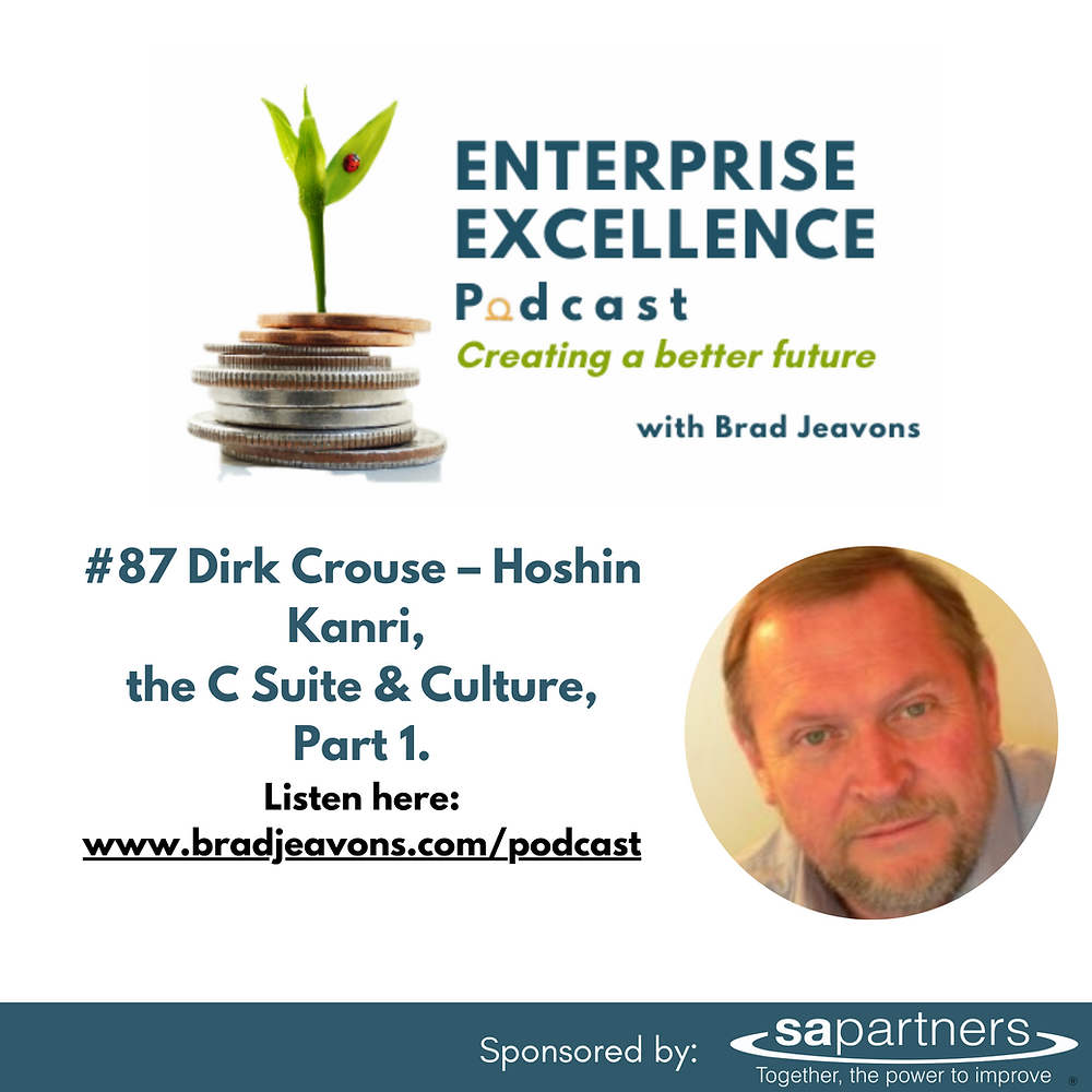 #87 and #88 Dirk Crouse – Hoshin Kanri the C Suite & Culture.